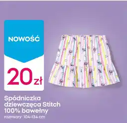 Pepco Spódniczka dziewczęca Stitch 100% bawełny oferta