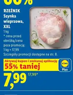 Lidl Szynka wieprzowa Rzeźnik XXL oferta