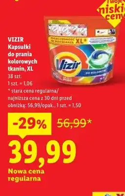 Lidl Kapsułki do prania kolorowych tkanin VIZIR XL oferta