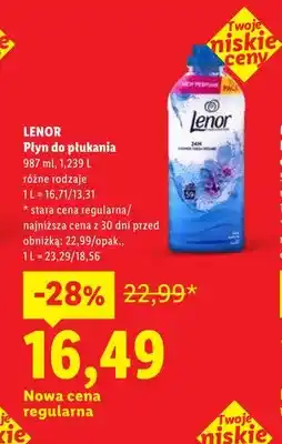 Lidl Płyn do płukania LENOR oferta