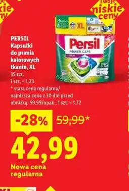 Lidl Kapsułki do prania kolorowych tkanin PERSIL XL Power Caps oferta