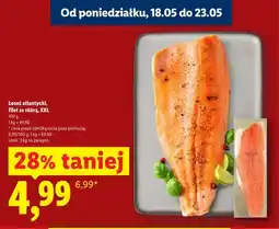 Lidl Łosoś atlantycki filet ze skórą XXL oferta