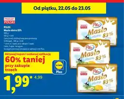 Lidl Masło ekstra 83% Pilos oferta