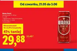 Lidl Piwo Warka Classic 12-pak oferta
