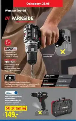 Lidl Akumulatorowa wiertarkowkrętarka PARKSIDE PERFORMANCE 20V bez ładowarki i akumulatora oferta
