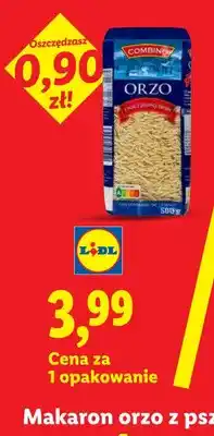 Lidl Makaron orzo z pszenicy durum Combino oferta