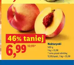 Lidl Nektarynki oferta