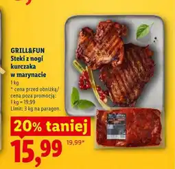 Lidl Steki z nogi kurczaka w marynacie oferta