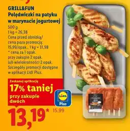 Lidl Polędwiczki na patyku w marynacie jogurtowej oferta
