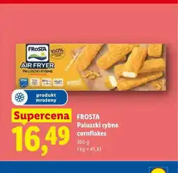 Lidl Paluszki rybne cornflakes FROSTA oferta