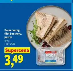Lidl Dorsz czarny filet bez skóry porcje oferta