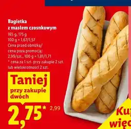 Lidl Bagietka z masłem czosnkowym oferta