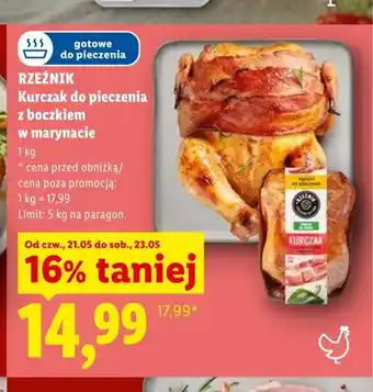Lidl Kurczak do pieczenia z boczkiem w marynacie Rzeźnik oferta