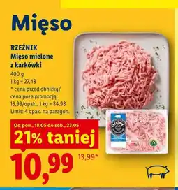 Lidl Mięso mielone z karkówki Rzeźnik oferta