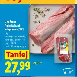 Lidl Polędwiczki wieprzowe XXL Rzeźnik oferta