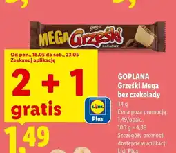 Lidl Grześki Mega bez czekolady GOPLANA oferta