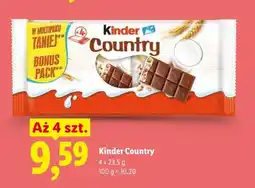 Lidl Baton Kinder Country 4-pak oferta