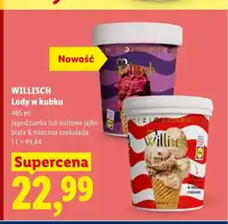 Lidl Lody w kubku WILLISCH jagodzianka oferta