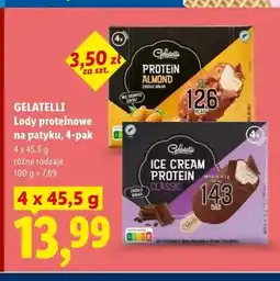 Lidl Lody proteinowe na patyku Almond Gelatelli 4-pak oferta