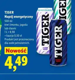 Lidl Napój energetyczny Tiger classic oferta