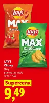Lidl Chipsy Lay's MAX papryka oferta