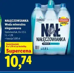 Lidl Woda mineralna niegazowana NAŁĘCZOWIANKA 6-pak oferta