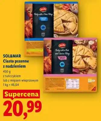 Lidl Ciasto pszenne z nadzieniem z mięsem wieprzowym SOL&MAR oferta