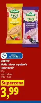 Lidl Wafle ryżowe w polewie jogurtowej Kupiec mango oferta