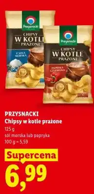Lidl Chipsy w kotle prażone Przysnacki sól morska oferta