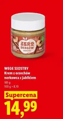 Lidl Krem z orzechów nerkowca z jabłkiem WEGE SIOSTRY oferta