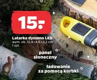 Latarka dynamo LED wym. ok. 12,4x4,6x3,2cm