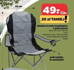 Netto Składane krzesło kempingowe z pokrowcem wym. 60x60x104cm oferta