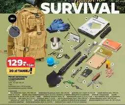 Netto Plecak survivalowy z wyposażeniem wym. 47x28x20cm oferta