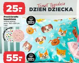 Netto Prześcieradło bawełniane wym. 160x200cm oferta