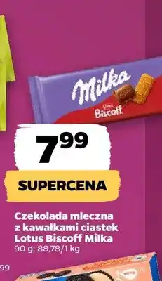 Netto Czekolada mleczna z kawałkami ciastek Lotus Biscoff Milka oferta