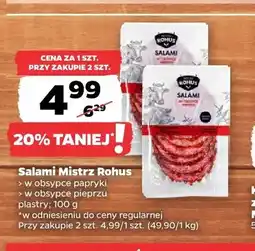 Netto Salami w obsypce papryki Mistrz Rohus plastry oferta