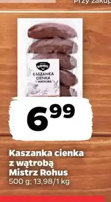 Netto Kaszanka cienka z wątrobą Mistrz Rohus oferta
