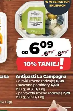 Netto Antipasti oliwki La Campagna oferta