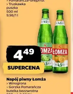 Netto Napój piwny Łomża Winogrona oferta