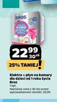 Netto Elektro + płyn na komary dla dzieci od 1 roku życia Bros oferta