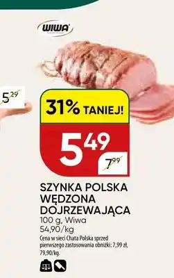 Chata Polska Szynka polska wędzona dojrzewająca Wiwa oferta