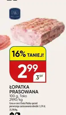 Chata Polska Łopatka prasowana Tako oferta