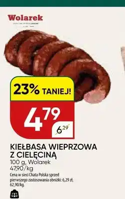 Chata Polska Kiełbasa wieprzowa z cielęciną Wolarek oferta