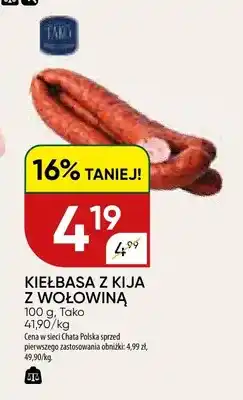 Chata Polska Kiełbasa z kija z wołowiną Tako oferta