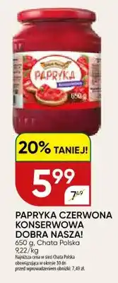 Chata Polska Papryka czerwona konserwowa Dobra Nasza! oferta