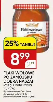 Chata Polska Flaki wołowe po zamojsku Dobra Nasza! oferta