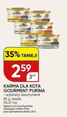 Chata Polska Karma dla kota Gourment Purina oferta