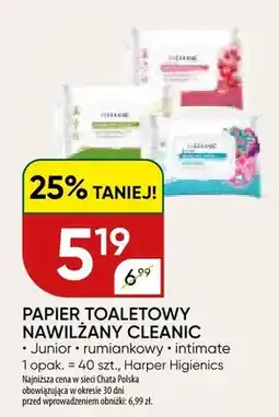 Chata Polska Papier toaletowy nawilżany Cleanic Junior oferta