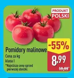 ALDI Pomidory malinowe polskie klasa I oferta