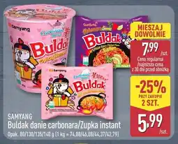 ALDI Danie carbonara SAMYANG Buldak oferta